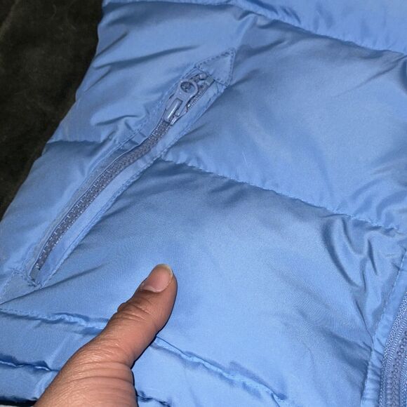 Aeropostale Puffer Vest Women's Medium Blue Down Logo Outdoor Full-Zip Layering - Picture 3 of 7